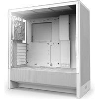 NZXT H5 Flow - Compact ATX Mid-Tower PC Gaming Case - High Airflow - 2 x 120mm Fans Included - 360mm Front & 240mm Top Radiator Support - Cable Management System - Tempered Glass - White