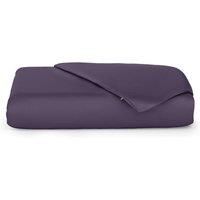 Cosy House Collection Luxury Bamboo Duvet Cover - Ultra Soft Comforter, Duvet, or Quilt Cover - Solid Zippered Duvet Protector for Bed (Single, Purple)
