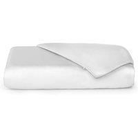 Cosy House Collection Luxury Bamboo Duvet Cover - Ultra Soft Comforter, Duvet, or Quilt Cover - Solid Zippered Duvet Protector for Bed (Double, White)