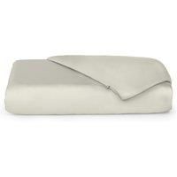 Cosy House Collection Luxury Bamboo Duvet Cover - Ultra Soft Comforter, Duvet, or Quilt Cover - Solid Zippered Duvet Protector for Bed (Double, Cream)