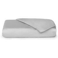 Cosy House Collection Luxury Bamboo Duvet Cover - Ultra Soft Comforter, Duvet, or Quilt Cover - Solid Zippered Duvet Protector for Bed (King, Silver)