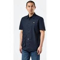 Weekend Offender Barboza Utility Pocket Short Sleeve Shirt - Navy