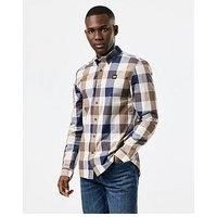 Weekend Offender Mens Lisbon Shirt Signature Mid House Check - Cotton, Button Up