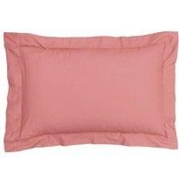 Sleepdown Pillow cases 100% Pure Cotton Pack of Two Oxford Luxury Soft Cosy Pillow Cover Set - Dark Rose - 63 x 89 cm