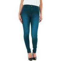 M17 Women Ladies Skinny Fit Jeans Denim Casual Classic Cotton Trousers Pants with Pockets Zip Up (18, Vintage)