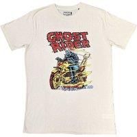 Marvel T Shirt Ghost Rider Bike Official Mens Sand XXL