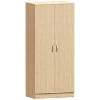 Vida Designs Riano Double Door Wardrobe 2 Door Hanging Rail Shelf Storage Bedroom Furniture Pine