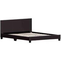 Vida Designs Lisbon 5Ft King Size Faux Leather Bed Brown 150 X 200 Cm