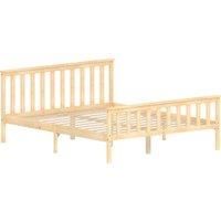 Vida Designs Milan 5Ft King Size Wood Bed Solid Pine High Foot End Pine 150 X 200 Cm