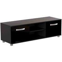 Vida Designs Cosmo Tv Cabinet Unit Stand 2 Door Storage Modern High Gloss 120Cm Black