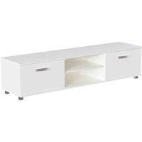 Vida Designs Cosmo Tv Cabinet Unit Stand 2 Door Storage Modern High Gloss 160Cm White