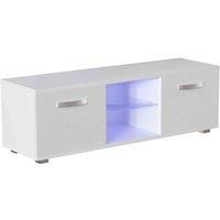 Vida Designs Cosmo Led Tv Cabinet Unit Stand 2 Door Storage Modern High Gloss 120Cm White