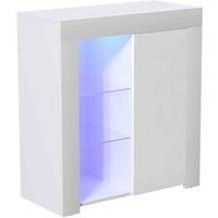 Vida Designs Azura 1 Door Led Sideboard Storage Cabinet Cupboard Buffett White