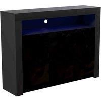 Vida Designs Nova 3 Door Led Sideboard Storage Cabinet Cupboard Buffett Black