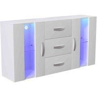 Vida Designs Astro 2 Door 3 Door Led Sideboard Storage Cabinet Cupboard Buffett White