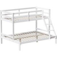 Vida Designs Sydney Tripler Sleeper Bunk Bed 3Ft Single & 4Ft Double Bed White 90 X 190 Cm & 135 X 190 Cm