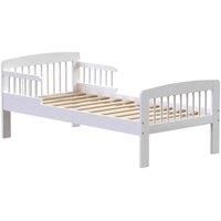 Junior Vida Scorpio Solid Pine Wood Toddler Bed White 70 X 140 Cm
