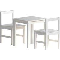 Junior Vida Pisces Table & Chair Set 2 Chairs Activity Table Childrens Kids Furniture, White