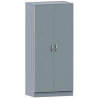 Vida Designs Riano Double Door Wardrobe 2 Door Hanging Rail Shelf Storage Bedroom Furniture Grey