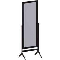 Vida Designs Nishano Rectangle Cheval Mirror Freestanding Swivel Makeup Vanity Mirror, Black