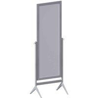 Vida Designs Nishano Rectangle Cheval Mirror Freestanding Swivel Makeup Vanity Mirror Grey