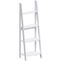 Vida Designs Bristol 4 Tier Step Ladder Bookcase Freestanding Display Shelving Unit White