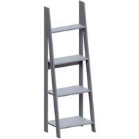 Vida Designs Bristol 4 Tier Step Ladder Bookcase Freestanding Display Shelving Unit Grey