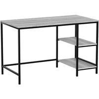 Vida Designs Brooklyn Computer Desk 2 Adjustable Shelves Home Office Desk Grey