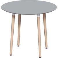 Vida Designs Batley 4 Seater Round Dining Table - Grey, none