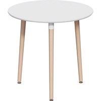 Vida Designs Batley 3 Seater Round Dining Table White