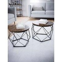 Vida Designs Brooklyn Nest Of 2 Geometric Tables
