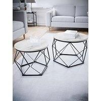 Vida Designs Brooklyn Nest Of 2 Geometric Tables