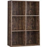 Vida Designs Durham 2x3 Cube Storage Unit - Dark Wood, Brown