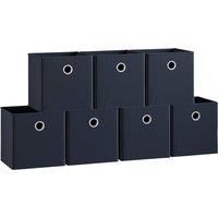 Vida Designs Durham Cube Storage Basket Set of 7 - Black, black