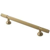 Duarti By Calypso Loria Fluted Large T-Bar Bathroom Furniture Handle - Brushed Brass