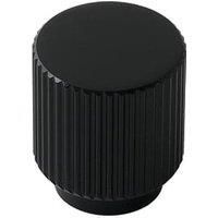 Duarti By Calypso Loria Fluted Knob Bathroom Furniture Handle - Black