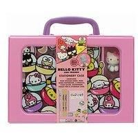 Hello Kitty Stationery Case includes stickers, notebook, pencil, pen, sharpener