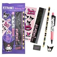 Kuromi Stationery Set (Pack of 6) (One Size) (Pink/Black/White)