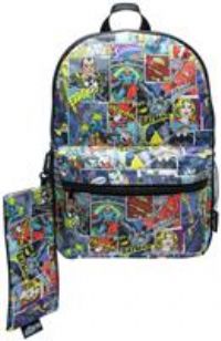 DC Comics Backpack And Pencil Case Set