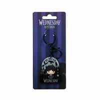 Wednesday No Rules Chibi 3D Keyring (One Size) (Black/Grey)