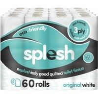 Splesh Toilet Roll- White - 60 Or 120 Rolls!