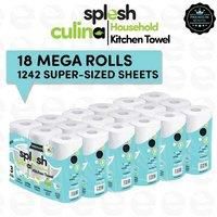 Splesh Culina Kitchen Towel 18 Rolls with Cif Kitchen Degreaser Spray, 700ml