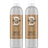 Tigi Clean Up Daily 'Shampoo' for Normal Hair 750ml, 2 Pack in Brown