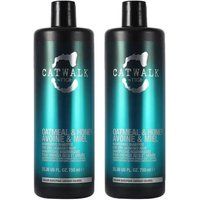 Tigi Oatmeal & Honey Nourish 'shampoo' For Damaged Hair 750Ml 2Pk In Black