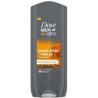 Dove For Men Sandalwood and Vanilla Bundle 3 in 1 Body, Face & Hair Wash, 400ml