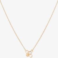 Rose Gold Plated Cubic Zirconia Tiny Bee Necklace BF1-RGP-CZ