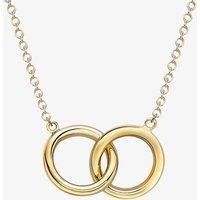 9ct Yellow Gold Interlinked Rings Necklace 1.19.6594