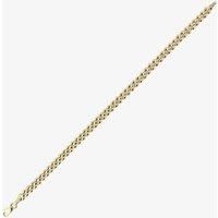 9ct Yellow Gold 7 Inch Hollow Three-Row Bead Bracelet CN970-07