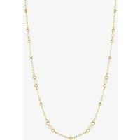 9ct Yellow Gold 18 Inch Freshwater Pearl Station Chain Necklace GN367W