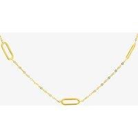 9ct Yellow Gold Paper Link Necklace 1.10.0484